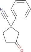 3-Oxo-1-phenylcyclopentane-1-carbonitrile