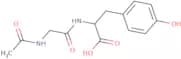 (2S)-2-(2-Acetamidoacetamido)-3-(4-hydroxyphenyl)propanoic acid