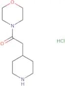 1-(Morpholin-4-yl)-2-(piperidin-4-yl)ethan-1-one hydrochloride