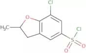 7-Chloro-2-methyl-2,3-dihydro-1-benzofuran-5-sulfonyl chloride
