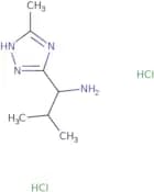 2-Methyl-1-(5-methyl-4H-1,2,4-triazol-3-yl)propan-1-amine dihydrochloride
