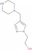2-[4-(Piperazin-1-ylmethyl)-1H-pyrazol-1-yl]ethan-1-ol