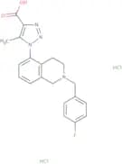 1-{2-[(4-Fluorophenyl)methyl]-1,2,3,4-tetrahydroisoquinolin-5-yl}-5-methyl-1H-1,2,3-triazole-4-car…