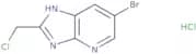 6-Bromo-2-(chloromethyl)-3H-imidazo[4,5-b]pyridine hydrochloride