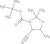 tert-Butyl 4-cyano-2,2,5-trimethyl-1,3-oxazolidine-3-carboxylate