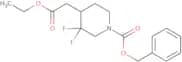 Benzyl 4-(2-ethoxy-2-oxoethyl)-3,3-difluoropiperidine-1-carboxylate