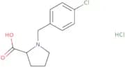 1-[(4-Chlorophenyl)methyl]pyrrolidine-2-carboxylic acid hydrochloride