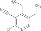 3-Chloro-5,6-diethylpyridazine-4-carbonitrile