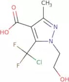 5-(Chlorodifluoromethyl)-1-(2-hydroxyethyl)-3-methyl-1H-pyrazole-4-carboxylic acid