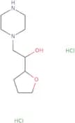 1-(Oxolan-2-yl)-2-(piperazin-1-yl)ethan-1-ol dihydrochloride