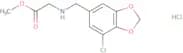 Methyl 2-{[(7-chloro-1,3-dioxaindan-5-yl)methyl]amino}acetate hydrochloride
