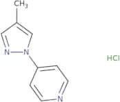 4-(4-Methyl-1H-pyrazol-1-yl)pyridine hydrochloride