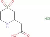 2-(1,1-dioxo-1,4-thiazinan-3-yl)acetic acid hydrochloride