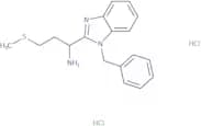 1-(1-Benzyl-1H-1,3-benzodiazol-2-yl)-3-(methylsulfanyl)propan-1-amine dihydrochloride
