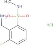 2-(Aminomethyl)-3-fluoro-N-methylbenzene-1-sulfonamide hydrochloride