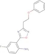 4-Fluoro-2-[3-(2-phenoxyethyl)-1,2,4-oxadiazol-5-yl]aniline