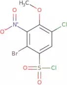 2-Bromo-5-chloro-4-methoxy-3-nitrobenzene-1-sulfonyl chloride