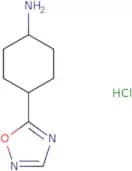 4-(1,2,4-Oxadiazol-5-yl)cyclohexan-1-amine hydrochloride