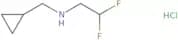 (Cyclopropylmethyl)(2,2-difluoroethyl)amine hydrochloride