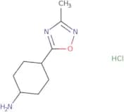 4-(3-Methyl-1,2,4-oxadiazol-5-yl)cyclohexan-1-amine hydrochloride