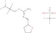 N'-(Oxolan-2-ylmethyl)[(2,2,3,3-tetrafluoropropyl)sulfanyl]methanimidamide, trifluoromethanesulfon…