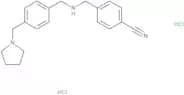 4-{[({4-[(Pyrrolidin-1-yl)methyl]phenyl}methyl)amino]methyl}benzonitrile dihydrochloride