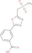 3-[5-(Methanesulfonylmethyl)-1,3,4-oxadiazol-2-yl]benzoic acid