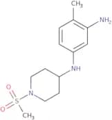 1-N-(1-Methanesulfonylpiperidin-4-yl)-4-methylbenzene-1,3-diamine