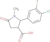 2-(4-Chloro-3-fluorophenyl)-1-methyl-5-oxopyrrolidine-3-carboxylic acid
