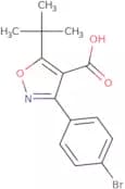 3-(4-Bromophenyl)-5-tert-butyl-1,2-oxazole-4-carboxylic acid