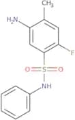 5-Amino-2-fluoro-4-methyl-N-phenylbenzene-1-sulfonamide