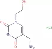 5-(Aminomethyl)-1-(2-hydroxyethyl)-1,2,3,4-tetrahydropyrimidine-2,4-dione hydrochloride