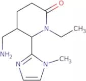 rac-(5R,6S)-5-(Aminomethyl)-1-ethyl-6-(1-methyl-1H-imidazol-2-yl)piperidin-2-one