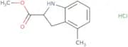 Methyl 4-methyl-2,3-dihydro-1H-indole-2-carboxylate hydrochloride