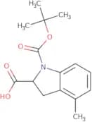 1-[(tert-Butoxy)carbonyl]-4-methyl-2,3-dihydro-1H-indole-2-carboxylic acid