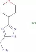 [5-(Oxan-4-yl)-4H-1,2,4-triazol-3-yl]methanamine hydrochloride
