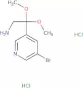 2-(5-Bromopyridin-3-yl)-2,2-dimethoxyethan-1-amine dihydrochloride
