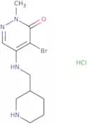 4-Bromo-2-methyl-5-{[(piperidin-3-yl)methyl]amino}-2,3-dihydropyridazin-3-one hydrochloride