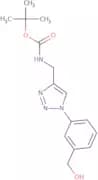 tert-Butyl N-({1-[3-(hydroxymethyl)phenyl]-1H-1,2,3-triazol-4-yl}methyl)carbamate