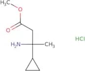 Methyl 3-amino-3-cyclopropylbutanoate hydrochloride