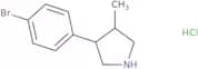 3-(4-Bromophenyl)-4-methylpyrrolidine hydrochloride