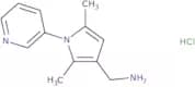 [2,5-Dimethyl-1-(pyridin-3-yl)-1H-pyrrol-3-yl]methanamine hydrochloride