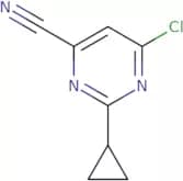 6-Chloro-2-cyclopropylpyrimidine-4-carbonitrile