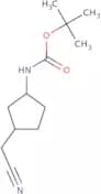 rac-tert-Butyl N-[(1R,3S)-3-(cyanomethyl)cyclopentyl]carbamate