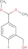 [5-(Dimethoxymethyl)-2-fluorophenyl]methanol