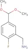 [5-(Dimethoxymethyl)-2-fluorophenyl]methanamine