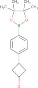3-[4-(Tetramethyl-1,3,2-dioxaborolan-2-yl)phenyl]cyclobutan-1-one