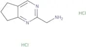 {5H,6H,7H-Cyclopenta[D]pyrimidin-2-yl}methanamine dihydrochloride
