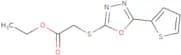 Ethyl 2-{[5-(thiophen-2-yl)-1,3,4-oxadiazol-2-yl]sulfanyl}acetate