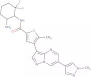 N-((1R,6R)-6-Amino-2,2-difluorocyclohexyl)-5-methyl-4-(6-(1-methyl-1H-pyrazol-4-yl)pyrazolo[1,5-a]…